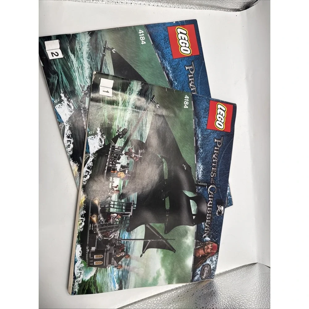 LEGO Pirates of the Caribbean The Black Pearl 4184 Instructions Book 1 & 2 ONLY